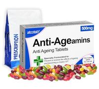 Funny Rude Joke Anti Ageing Jelly Beans Pill Box, Gag Gift Funny, 30th 40th 50th 60th Birthday Gifts for Grandad Dad Birthday Gifts for Men Gifts for Women