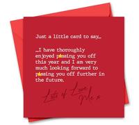 Funny Rude Joke Valentine's Day Card for Him or Her - Valentine's Day Card for Girlfriend, Boyfriend, Husband or Wife - Valentine's Day Card for Fiance Fiancee - Rude Valentine's Day Card