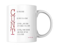 Funny Rude Mug For Adults C Is For Cunt Sweary Coffee Cup LMC12