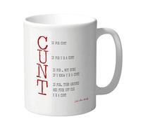 Funny Rude Mug, Perfect for Friend, Colleague, Sibling Birthday Banter - C is for Cunt - 11oz Ceramic- LMC12