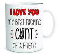 Funny Rude Mugs Friend Bestie Gift Present Birthday Christmas Best C*nt Coffee Mug Cup WSDMUG2006