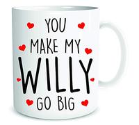 Funny Rude Mugs You Make My Willy Go Big Girlfriend Wife Gift Present Valentines Gay Lover Joke Novelty Birthday WSDMUG2020