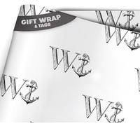 Funny & Rude Nautical Sailor W*nker Wrapping Paper - 2 Sheets of Naughty Gift Wrap with Tags - Offensive Present Wrapping Paper for Birthday Office Colleague Work Friend (Anchor Of Admiration)