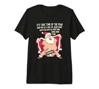 Funny Rude Santa Shirt Empty Sack on The Floor Christmas Premium T-Shirt
