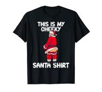 Funny Rude Santa Tshirt For Men Women Cheeky Xmas Humor T-Shirt