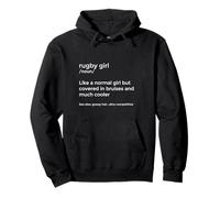 Funny Rugby Girl Definition Women's Girl's Rugby Player Gift Pullover Hoodie