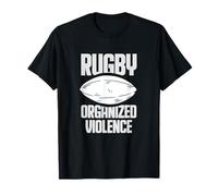 Funny Rugby Organized Violence Rugby Team Player Gift T-Shirt