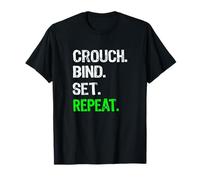 Funny Rugby Scrum Gift T Shirt Crouch Bind Set Repeat T-Shirt