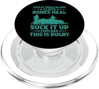 Funny Rugby Suck It Up Cupcake Men Women Ruck PopSockets PopGrip for MagSafe