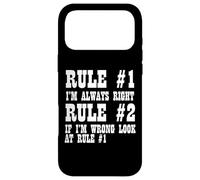 Funny - Rule Number One I'm Always Right Case for iPhone 17 Pro Max