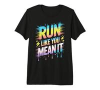 Funny Run Like You Mean IT Snack Teacher Run On Kids Cool Premium T-Shirt