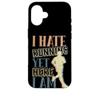 Funny Runner I Hate Running Yet Here I Am Running Lovers Case for iPhone 16