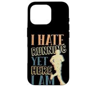 Funny Runner I Hate Running Yet Here I Am Running Lovers Case for iPhone 16 Pro