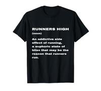 Funny Runners High Definition Marathon Running Joke Meaning T-Shirt