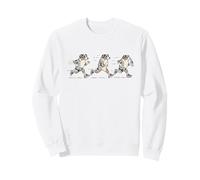 Funny Running Australian Shepherd Runner Dog Jogging Sweatshirt