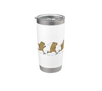 Funny Running Capybara Runner Sarcastic Jogging Capybara Stainless Steel Insulated Tumbler