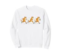 Funny Running Cat Runner Sarcastic Jogging Cat Sweatshirt