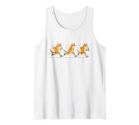 Funny Running Cat Runner Sarcastic Jogging Cat Tank Top