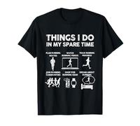 Funny Running Gift - Things I Do in My Spare Time T-Shirt