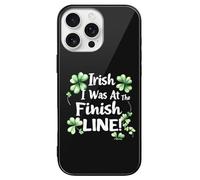 Funny Running St Patricks Race Printed Phone Case Cute Slim Glass Cellphone Protective Cover Unisex Compatible with iPhone 16/16 Plus/16 Pro/16 Pro Max/16 E
