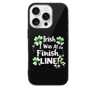 Funny Running St Patricks Race Printed Phone Case Cute Slim Glass Cellphone Protective Cover Unisex Compatible with iPhone 16/16 Plus/16 Pro/16 Pro Max/16 E