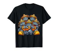 Funny Russian Blue Cinco De Mayo Cats T-Shirt