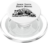Funny Saber Tooth Death Mouse Wrong Animal Name Stupid Joke PopSockets PopGrip for MagSafe