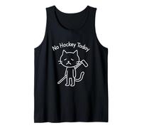 Funny Sad Cat Meme No Hockey Today Sports Humor Lovers Tank Top