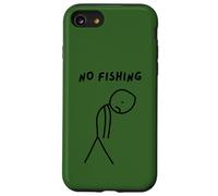Funny Sad Stick Man No Fishing Case for iPhone SE (2020) / 7/8