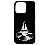 Funny Sailboat Vinyl Record Music Lover Sailing Case for iPhone 15 Pro Max