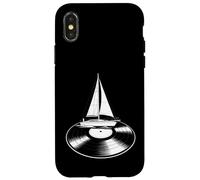 Funny Sailboat Vinyl Record Music Lover Sailing Case for iPhone X/XS