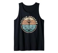 Funny Sailing Boating Sailor Boat Captain Awesome Tank Top