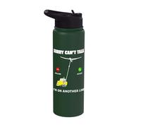 Funny Sailplane Quote Gliding Lover Glider Winch Launch Stainless Steel Insulated Water Bottle