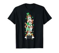 Funny Saint Bernard Clover St Patricks Day Womens Mens Kids T-Shirt