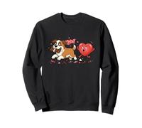 Funny Saint Bernard Dog Heart Valentine Womens Mens Kids Sweatshirt
