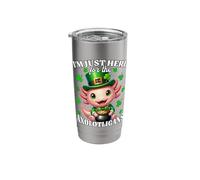 Funny Saint Patricks Day Costume Axolotl Stainless Steel Insulated Tumbler