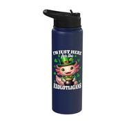 Funny Saint Patricks Day Costume Axolotl Stainless Steel Insulated Water Bottle