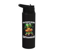 Funny Saint Patricks Day Costume Capybara Stainless Steel Insulated Water Bottle