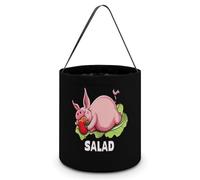 Funny Salad Large Easter Basket Candy Bags Canva Tote Bag Portable Hallowee Bucket