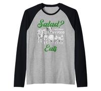 Funny Salad that’s What My Food Eats Carnivore Humor Raglan Baseball Tee