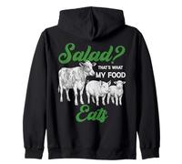 Funny Salad That’s What My Food Eats Carnivore Humor Zip Hoodie