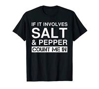 Funny Salt And Pepper Cooking Spices Red White Black Pepper T-Shirt