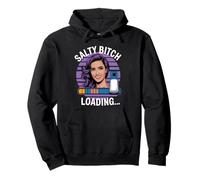Funny Salty Bitch design with retro humor and Sass Vibes Pullover Hoodie