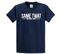 Funny Same Twat Different Shirt Rude Sarcastic Adult Humor Novelty Joke Sarcasm Tee(2XL, Blue)