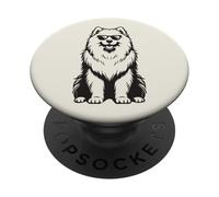 Funny Samoyed Dog with Sunglasses PopSockets Adhesive PopGrip
