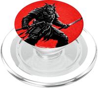 Funny Samurai Bigfoot Sasquatch Japanese Graphic PopSockets PopGrip for MagSafe