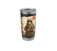 Funny Samurai Capybara Ukiyo-e Style Japanese Lover Art Stainless Steel Insulated Tumbler