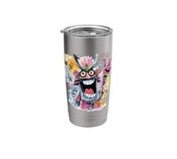 Funny Samurai Peace Graffiti Pop Character Graphic Face Stainless Steel Insulated Tumbler