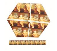 Funny Santa Claus Christmas Wrapping Paper - Naughty Adult Wrap for Secret Santa, Gag Gifts & White Elephant - High Gloss (75 * 90cm)