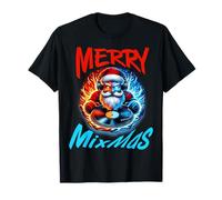 Funny Santa Claus on DJ Booth costume for boys and girls T-Shirt